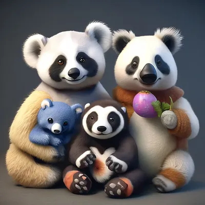 Cute Simulation Animals Doll Plush Panda Koala Sloth Raccoon Toy Cartoon  Girl Dolls Fashion Toy Kawaii Room Decor Kids Gifts - AliExpress