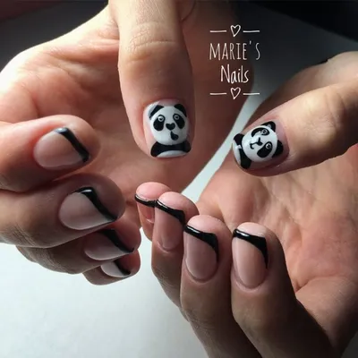 Аксессуары для ногтей в виде китайской панды, милая панда в анимационном  стиле, голова медведя, шармы для тела, маникюрные украшения в виде медведя,  гелевые украшения для ногтей «сделай сам» | AliExpress