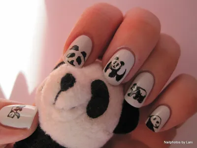 Мультяшные безликие мужские милые наклейки для ногтей Кошка Панда медведь  наклейки для ногтей сердце роза цветок наклейки для ногтей Аксессуары для  декора ногтей | AliExpress