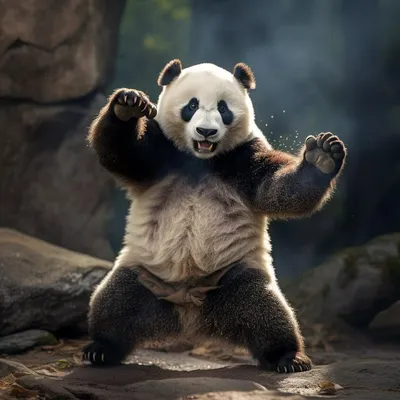 В Московском зоопарке показали, как панда Диндин умывает детеныша — Сноб