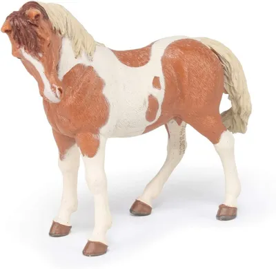 Купить фигурка Papo Пегая лошадь, цены на Мегамаркет