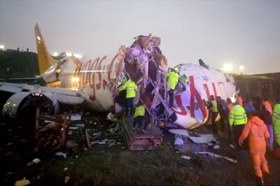 Причиной аварийной посадки самолета Pegasus Airlines стали плохие погодные  условиях - AEX.RU