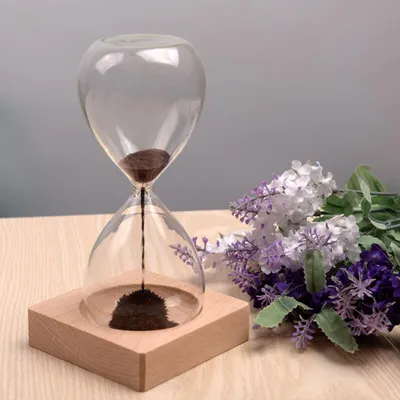 Декоративное изделие Песочные часы (15 минут) 7x7x18см