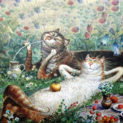 Скончался художник Владимир Румянцев, автор серии «Петербургские коты»