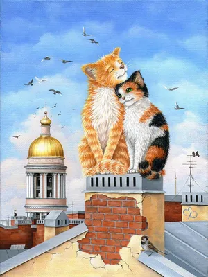 Питерские коты художника Владимира Румянцева - YouTube