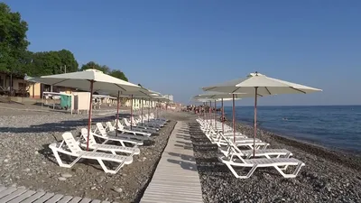 Пляж Мексиканский Тушкан • Лазаревское • Краснодарский край