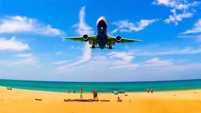Пляж с самолетами пхукет фото 