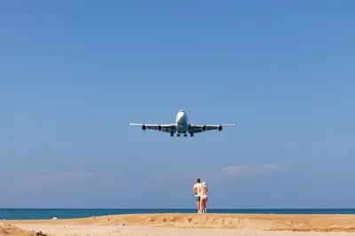Пляж с самолётами. Пхукет. Таиланд. | Пикабу