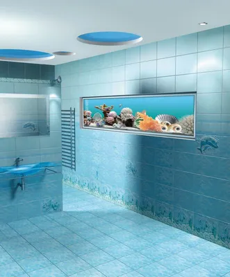 Экран под ванну 1.5 С Дельфинами из ПВХ панелей
