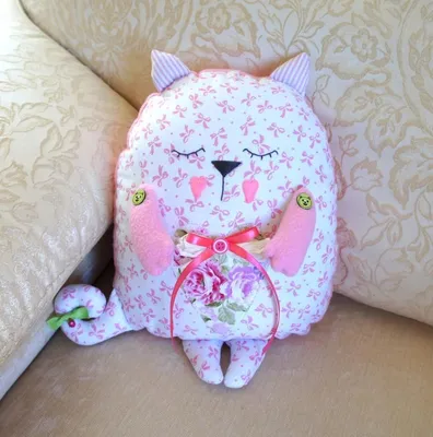 Вязаная игрушка \"Лупоглазый кот\" - купить в интернет-магазине Сделано Руками  в Ставрополе
