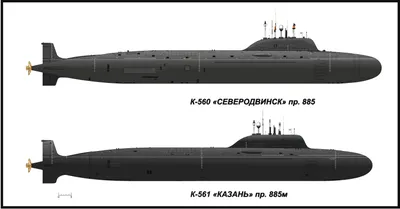 Сборная модель 135073 флот атомная подводная лодка крылатых ракет  \"северодвинск\" (1:350)