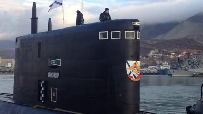Подводная лодка \"Краснодар\" в Севастопольской бухте