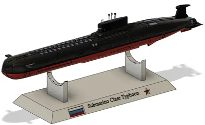 Файл 3D Подводные лодки класса \"Тайфун\" (подводные лодки класса \"Тайфун\")  🎨・Дизайн для загрузки и 3D-печати・Cults