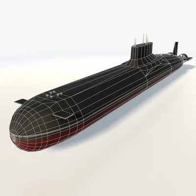 Тайфун Класс Подводная лодка низкополигональная 3D Модель $29 - .unknown  .3ds .blend .dae .fbx .max .obj - Free3D