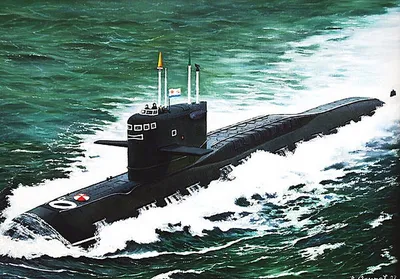 Модель подводной лодки проект 667 БДРМ