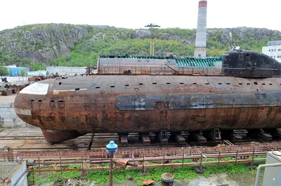 Первая атомная подводная лодка СССР К-3 \"Ленинский Комсомол\".