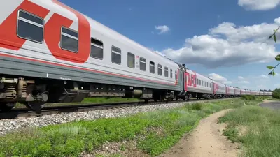 Passenger train № 083C Moscow – Adler. ChS7-205 electric locomotive -  YouTube