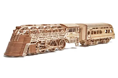 Сборная деревянная модель \"Поезд Атлантический экспресс\" Wood Trick. Купить  в Минске — OZ.by