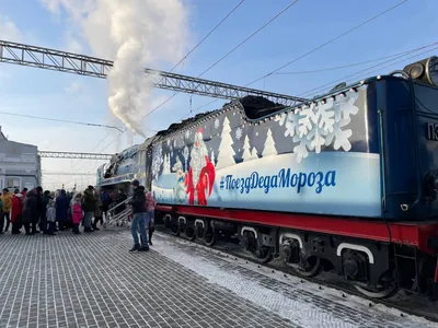 На станцию Рязань 2 прибыл Поезд Деда Мороза | Рязанские ведомости