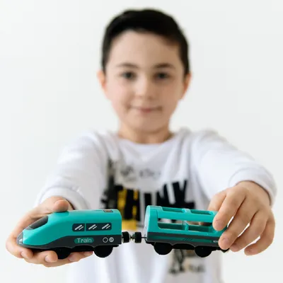 1 комплект, игрушечный детский поезд, миниатюрный поезд, Игрушечная модель  грузовика, обучающая игрушка, забавная игрушка-поезд | AliExpress