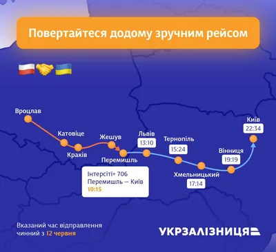 Укрзализныця\" ускоряет поезд Киев-Варшава и меняет график поезда из  Перемышля — DSnews.ua