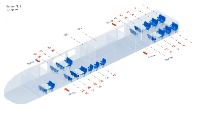 Схема вагонов и расположения мест в поезде «Ласточка» - Ласточка Москва