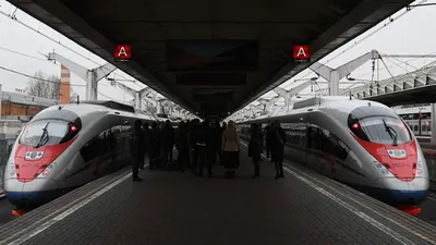 Поездка на Сапсане, Невский экспресс и поезда на станции. - YouTube