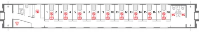 Поезд «Премиум Урал»: схема вагонов и расположение мест