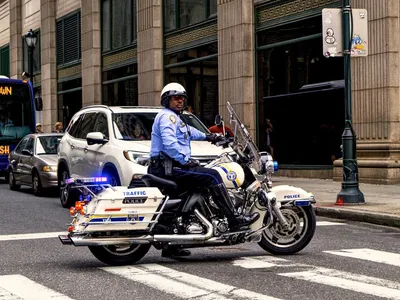 Полицейские мотоциклы фотографии