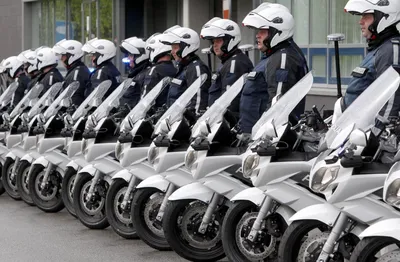 Full HD изображение полицейского мотоцикла для скачивания