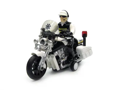Фон полицейского мотоцикла на рисунке