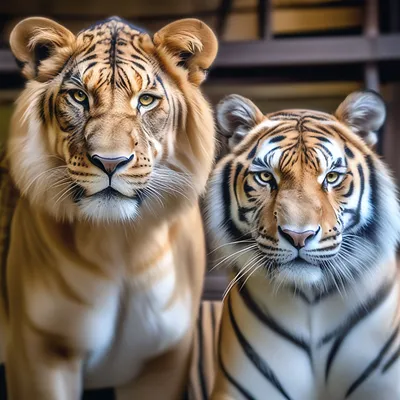 Питомцы Новосибирского зоопарка: лигры | Пикабу