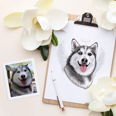 Портрет собаки на заказ в интернет-магазине Ярмарка Мастеров по цене 1500 ₽  – IDIKVRU | Картины, Одинцово - доставка по России
