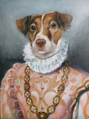 Портрет собаки – заказать на Ярмарке Мастеров – 8F2KHRU | Картины,  Санкт-Петербург | Собачьи портреты, Собаки, Хаски
