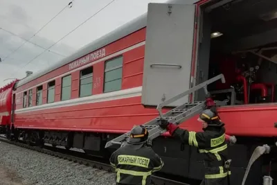 Пожарные поезда участвовали в тушении пяти крупных пожаров в Башкирии в  апреле-мае 2023 года