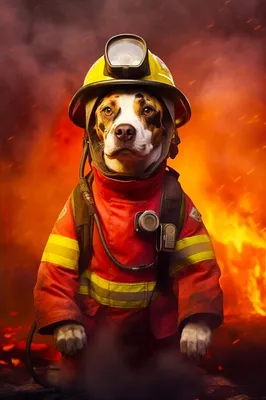 Пожарный собаки на полицейскии Стоковое Фото - изображение насчитывающей  выражение, концепция: 48441330