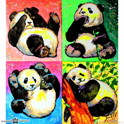 Купить S069 - Набор для рисования по номерам 'Милые панды', 40*50см,  Cristyle оптом со склада в Санкт-Петербурге в компании Айрис