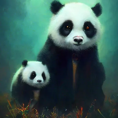 Две милые панды 40х50 000 Art-Hobby-Market 147771205 купить за 669 ₽ в  интернет-магазине Wildberries