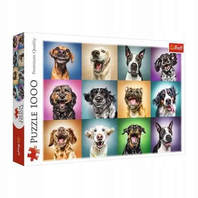 Пазл Trefl Смешные портреты собак 2000элементов 27119 купить по цене 849 ₽  в интернет-магазине Детский мир