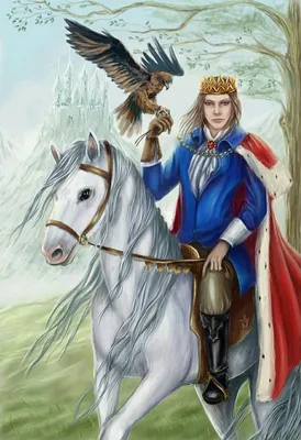 Раскраска - Принц на коне