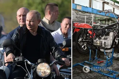 Изображения Путина на мотоцикле: впечатляющие кадры