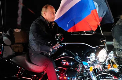 Арт с Путиным на мотоцикле: уникальные творения