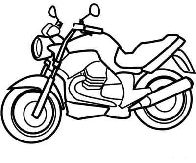 Раскраска мотоцикла: качественные изображения для творчества