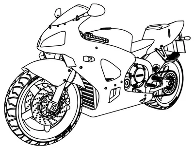 Раскраска мотоцикла на 4K фоне - новое изображение для скачивания