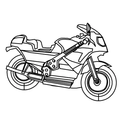 Новые раскраски мотоциклов: фото и картинки для скачивания