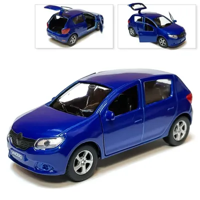 Renault Sandero Metal Model Diecast Car Scale, Collectible Toy Cars, Blue,  1/36 | eBay