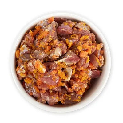 Продукты питания рецепта Barf сырья для органов мяса собак, яйца и овощи,  рыбу Стоковое Фото - изображение насчитывающей субпродуктов, рыбы: 202597712