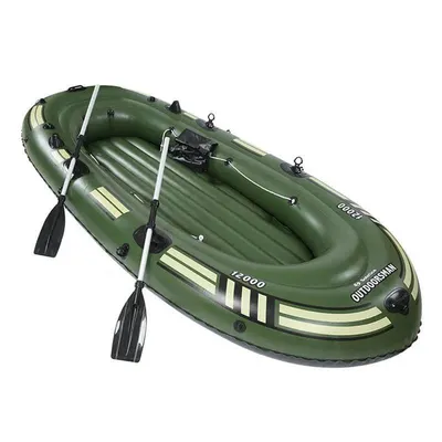 Купить Резиновая лодка Утолщенная износостойкая надувная лодка для 2  человек Двойная рыбацкая лодка Очень толстый каяк на воздушной подушке |  Joom