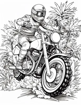 Загадочные рисунки мотоциклов для скачивания в разных форматах