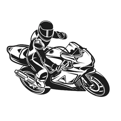 Яркий рисунок мотоцикла в стиле граффити